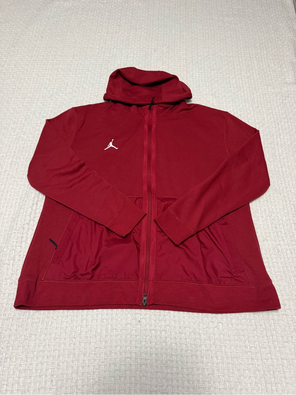 Jordan Showtime red zip up hoodie, women’s  XXL
